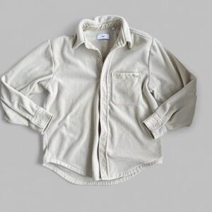 TNA Beige Button-Down Shirt